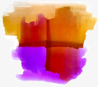 拼接叠加水彩笔刷涂鸦免抠