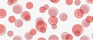 粉色圆圈矢量图免抠