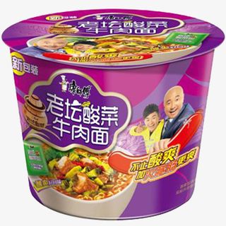 新包装桶康师傅酸菜牛肉面免抠
