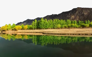 雅鲁藏布江风景三免抠