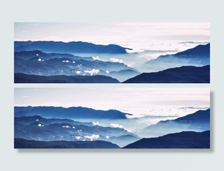 山峦渐变色背景素材高清