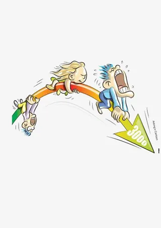 科技k线卡通图片免抠