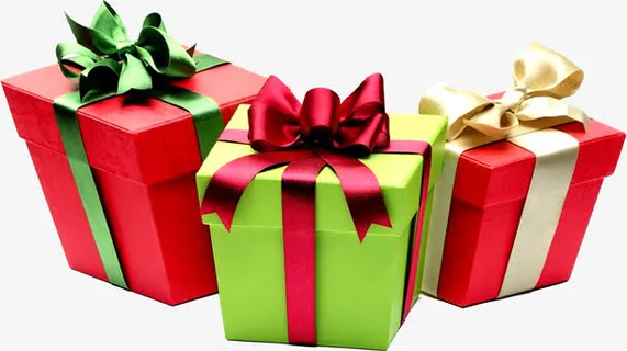 红色礼盒礼物装饰图片免抠