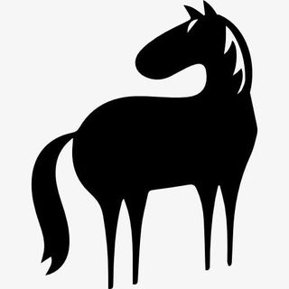 马全身卡通变面对左方向图标免抠