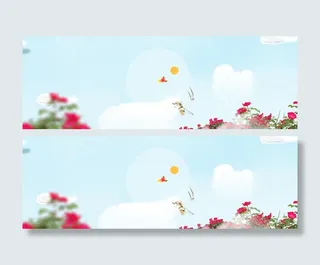 春天banner创意设计