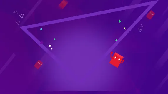 紫色背景红包海报