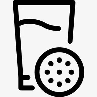 鲜榨果汁柑橘片图标免抠