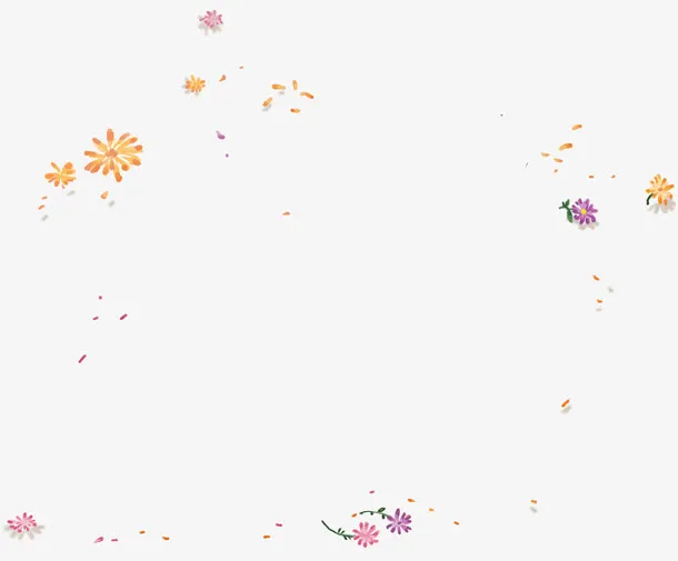 漂浮的花瓣免抠