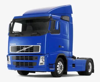蓝色卡车头免抠