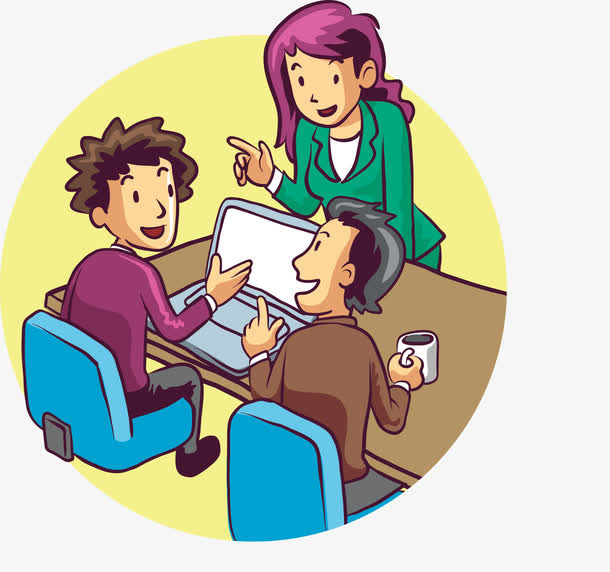 领导友好交谈免抠