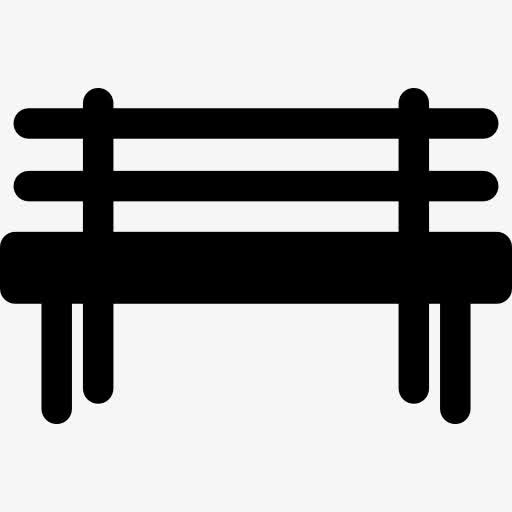 公园的长椅上图标免抠图标元素