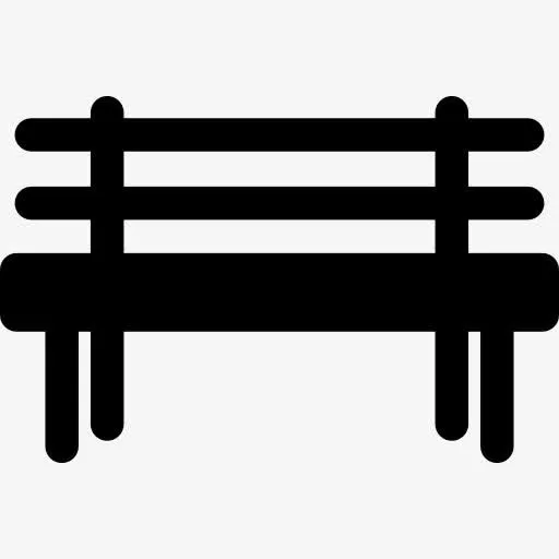公园的长椅上图标免抠图标元素