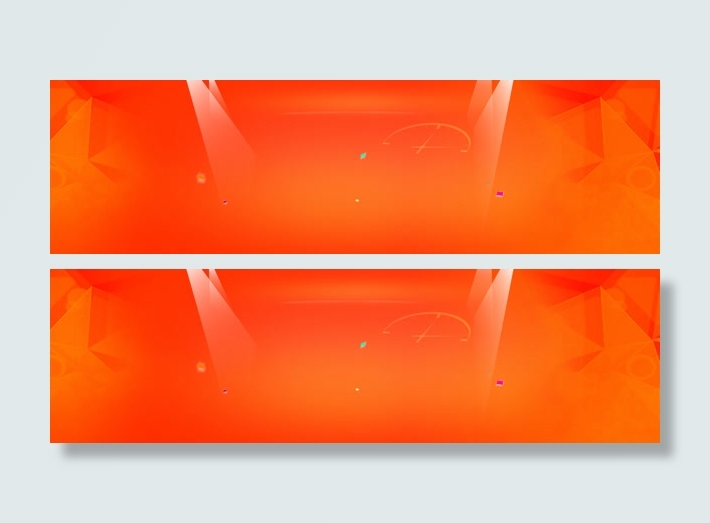 电商橙色活动页背景banner