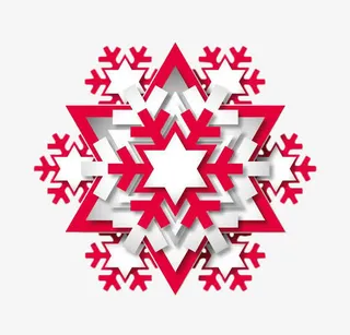 雪花图形免抠