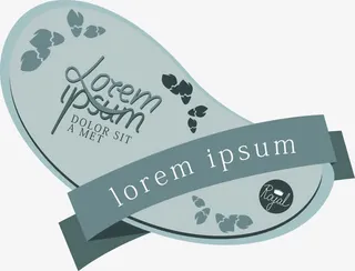 小清新优惠标签免抠