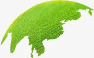创意合成绿色的树叶草地效果免抠