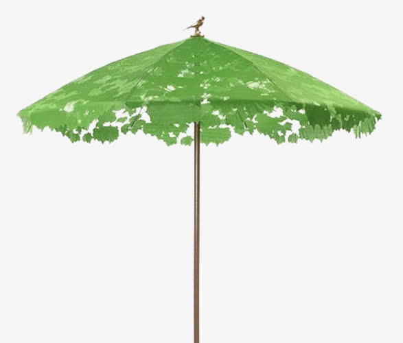 树叶雨伞免抠