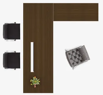 彩平图办公室座椅办公桌椅子免抠