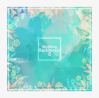 矢量彩色水彩免抠