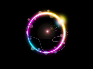 炫彩光晕圆圈免抠