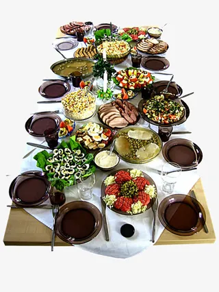 丰盛的晚餐免抠