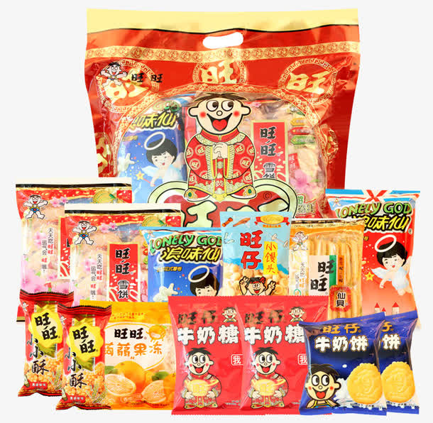 旺旺新年礼包免抠