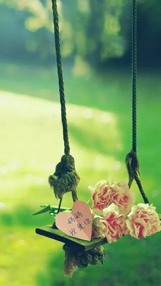 绿色花朵H5背景高清