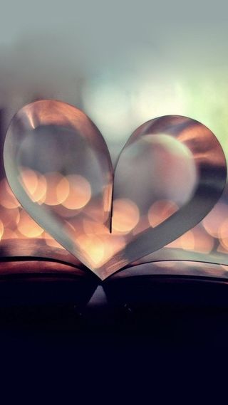 书本爱心情人节主题H5背景高清