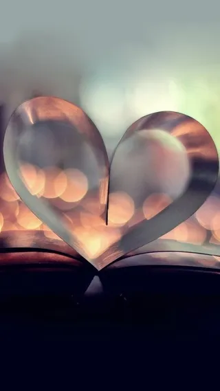 书本爱心情人节主题H5背景高清