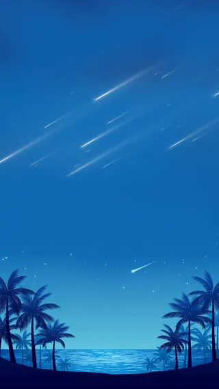 椰子树海岛H5背景高清