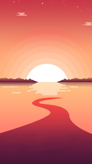 夕阳黄昏渐变H5背景高清