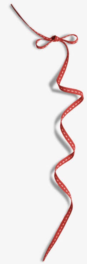 红色丝带png素材免抠
