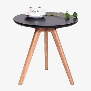 文艺小清新黑色圆桌免抠