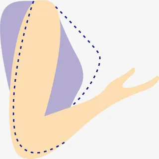 女性瘦胳膊瘦手臂免抠