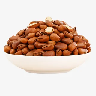 彩色简约装饰松子仁装饰图免抠