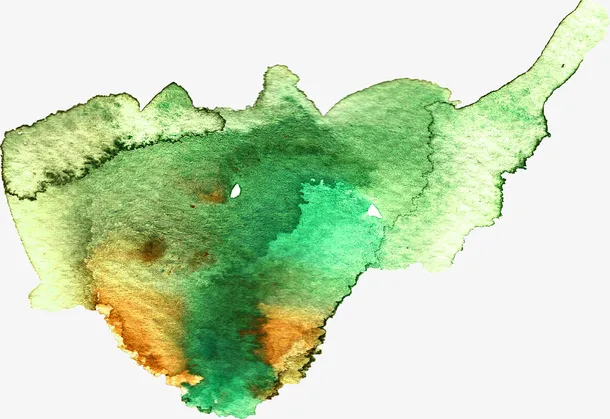中国风水彩免抠