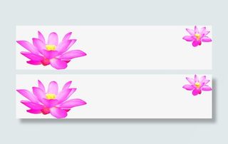 粉色盛开荷花毛笔字免抠