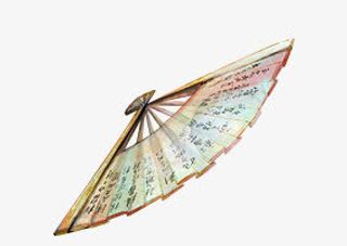 扇子 古代折扇 中国风png素材免抠