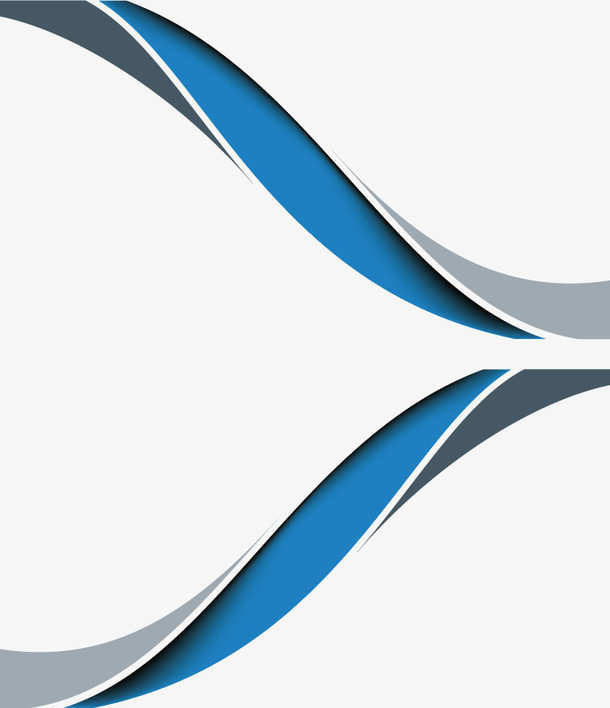 螺旋抽象商业蓝色渐变条免抠