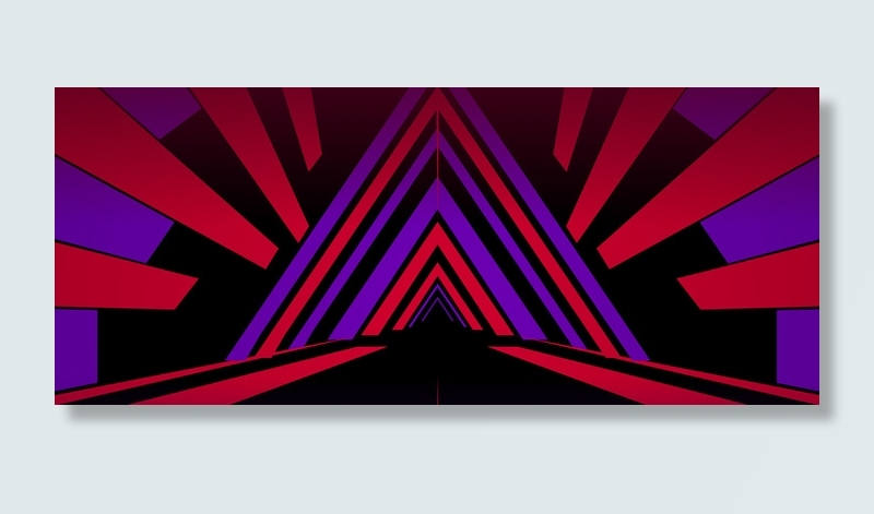 创意紫色红色几何背景素材高清