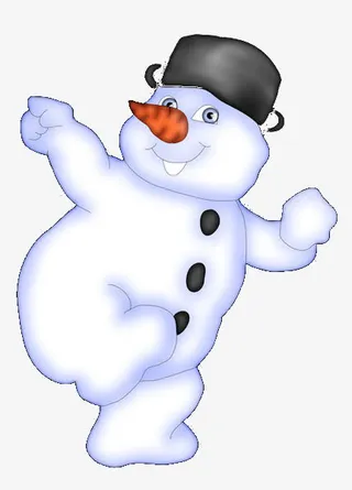 冬季卡通雪人免抠