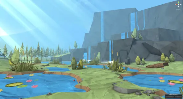 卡通游戏植物池塘免抠