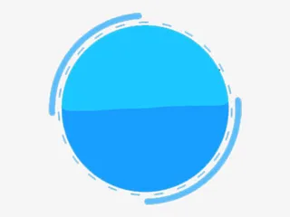 蓝色加载图免抠