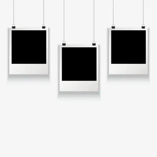 矢量照片墙免抠