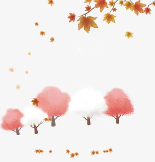 免扣手绘樱桃树免抠