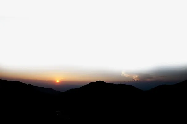 太阳消失的瞬间免抠