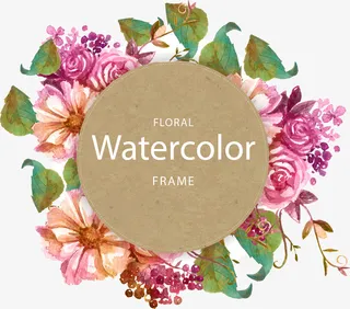 矢量手绘花朵装饰免抠