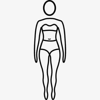 女人站在游泳衣图标免抠