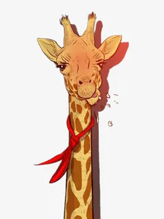 调皮的长颈鹿免抠