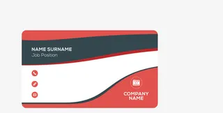 精美商务名片免抠